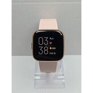 Fitbit Versa 2 Smartwatch Rose Gold 40mm Alexa WR50 Always On Display No Charger